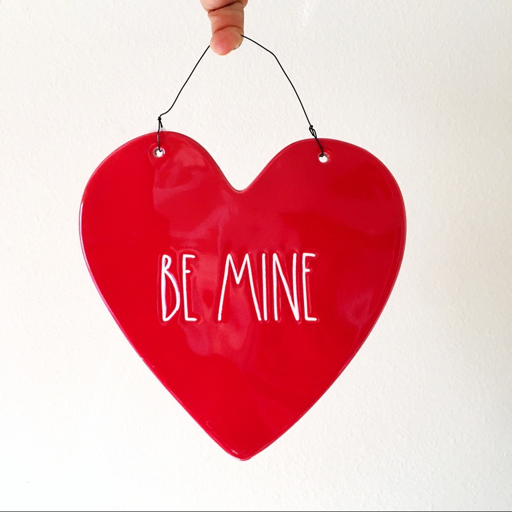 Rae Dunn Red Heart Shaped Valentine’s Wall Plaque
